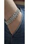Grey 12mm Stainless Steel Men's Bracelet Stylish Men's Accessory with Shiny and Matte Surface Silver Color - 8