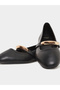 Metal Trim Almond Toe Mary Janes Shoes - 4