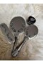 Silver Crystal Pearl Branch-Detail Bridal Mirror Comb Set – Luxurious Dowry Gift Boxed Premium Set - 2
