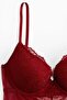 Lace push-up thong body - 6