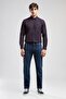 Harry Men's Straight Regular Cut Regular Waist Straight Leg Jean Trousers Blue