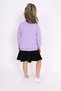 Girl's Printed Relax Fit Crew Neck Long Sleeve Dress - Color Block - 4