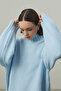 Oversized Mohair Sweater Baby Blue - 8