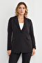 Basic Single Button Blazer Jacket