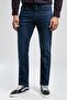 Harry Men's Straight Regular Cut Regular Waist Straight Leg Jean Trousers Blue - 2