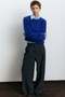 Wool-blend tailored trousers
