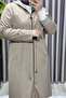 Women's Hijab Clothing Plus Size French Size Transitional Trench Coat - 5