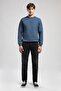Jagger Men's Slim Straight Slim Fit Regular Waist Straight Leg Jean Trousers Anthracite