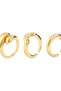 Set of 3 - Gold Tone Alloy Ring - 5