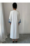 فستان ميدي أبيض مطبوع - 2
