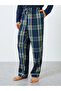 Family Pyjamas - Men Long Sleeve T-Shirt and Checked Pyjama Set - 5