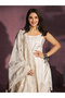 Off White Rayon Kurta with Pants and Dupatta Set - 3
