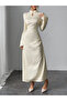 Floral Print Ruched Detail A-Line Maxi Dress - 5