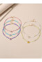 5pcs Girl's Butterfly Shape pendant Beaded Necklace - 2