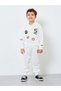Boys Off White Graphic Print Hoodie and Joggers Set - 2