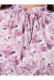 Floral Print Smocking Detail Maxi Dress - 4