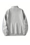 Unisex Printed Half-Zip Oversize Sweatshirt - 2