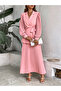 Pink Wrap Blazer and Pleated Skirt Co-ords - 4