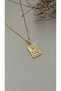 Steel Plate Vintage Necklace. Abundance Necklace. Plate Necklace with Ethnic Symbol - 2