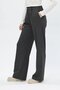 Flexible High Waist Wide Leg Classic Trousers Anthracite - 4