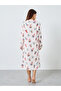 Patterned Fleece Nightdress - 4