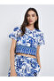 Allover Floral Printed Tops And Loose Pants Set - 3
