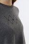 Girl's Printed Oversized Crew Neck Long Sleeve Dress with Pockets - - 4