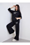 Black Regular Fit Longline Hoodie and Joggers Co-Ords - 2