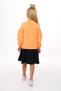 Girl's Printed Relax Fit Crew Neck Long Sleeve Dress - Color Block - 5