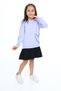 Girl's Printed Relax Fit Crew Neck Long Sleeve Dress - Color Block