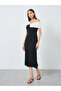 Colorblock One Shoulder Bodycon Midi Dress - 3