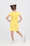 Girl's Printed Relax Fit Crew Neck Short Sleeve Dress - 8