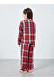 Family Pyjamas - Kids Check Pocket Piped Shirt and Pyjama Set - 6
