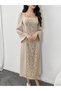 Floral Embroidered Detail Square Neck Maxi Dress - 5