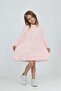 Girl's Oversized Crew Neck Long Sleeve Textured Dress