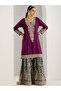 Purple Kurta with Pant and Dupatta Set - 4