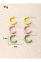 3 pairs Circle Earrings set - 5