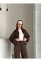 Women's Zippered Jacket Wide Leg Suit - 2