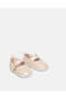 Baby Pink Butterfly Embellished Pram Shoes - 2