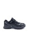 Leather and Textile Men's Black Sports Shoes