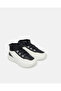 Boys White And Black High Top Sneakers - 2