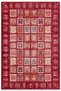 Afghan Red Mosaic Design Chenille Carpet Rug Runner Non-Slip Washable Living Room Kitchen Hallway