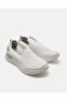 Men White Knitted Easy Slip-On Sneakers - 2
