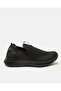 Men Black Knitted Easy Slip-On Sneakers