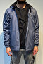 Men's Hooded Pocket Detailed Fleece Lined Winter Coat 2571 Smoked - 3
