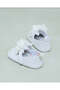 Baby White With Flower Patch Pram Shoe - 4