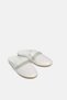 Senior Girls White Glitter Embellished Mule - 2