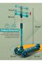 Blaze Storm Skate Scooter for Children 3 Wheel Kids Scooter with 4 Height Adjustable - 5