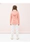 Girls' Powder Fleece Hooded Cardigan Zippered Long Sleeve Soft Children's Jacket - Girls' Cardigan - 7
