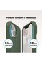 Silicone case iPhone 14, with microfiber, thin, protective, raised edges, Webster green - 4